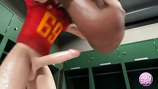 3DGSPOT - Teen Babes Gets Fucked Enduring Connected with Cubby-hole Room By Football Players PART 1&excl; 3D Cartoon&excl;